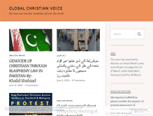 Tablet Screenshot of globalchristianvoice.wordpress.com