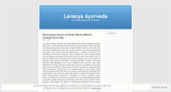 Desktop Screenshot of lavanyaayurvedacancer.wordpress.com