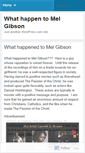 Mobile Screenshot of melgibsonwhatnow.wordpress.com