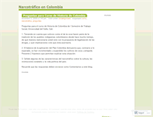 Tablet Screenshot of narcotraficoencolombia.wordpress.com