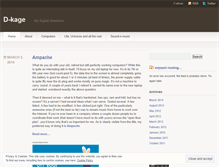 Tablet Screenshot of dkage.wordpress.com