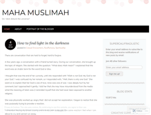 Tablet Screenshot of mahamuslimah.wordpress.com