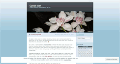 Desktop Screenshot of garnishwith.wordpress.com