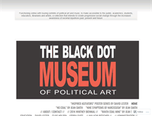 Tablet Screenshot of blackdotmuseum.wordpress.com