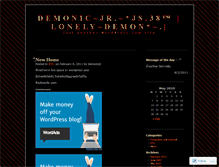 Tablet Screenshot of demonicjr.wordpress.com