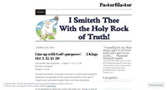 Desktop Screenshot of pastorblastor.wordpress.com