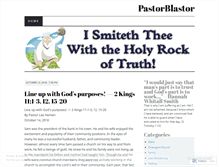 Tablet Screenshot of pastorblastor.wordpress.com