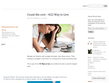 Tablet Screenshot of fragmentsofeva.wordpress.com