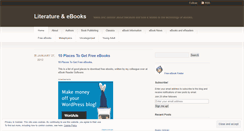 Desktop Screenshot of ebookliterature.wordpress.com