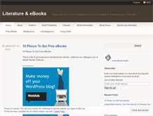 Tablet Screenshot of ebookliterature.wordpress.com