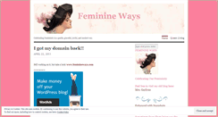 Desktop Screenshot of feminineways.wordpress.com