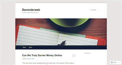 Desktop Screenshot of davenderweb.wordpress.com