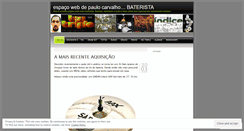 Desktop Screenshot of paulocarvalhobateria.wordpress.com