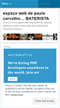 Mobile Screenshot of paulocarvalhobateria.wordpress.com