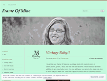 Tablet Screenshot of myframeofmine.wordpress.com