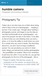 Mobile Screenshot of humblecamera.wordpress.com