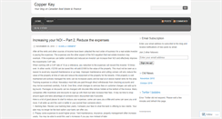 Desktop Screenshot of copperkey.wordpress.com