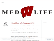 Tablet Screenshot of medlifeatuwmadison.wordpress.com