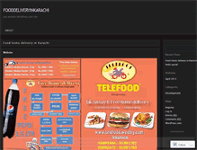 Tablet Screenshot of fooddeliveryinkarachi.wordpress.com