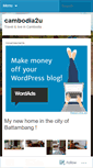Mobile Screenshot of cambodia2u.wordpress.com