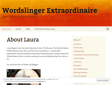 Tablet Screenshot of laurabogart.wordpress.com