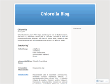 Tablet Screenshot of chlorellablog.wordpress.com