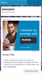 Mobile Screenshot of iminstrel.wordpress.com