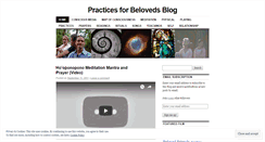 Desktop Screenshot of practicesforbeloveds.wordpress.com
