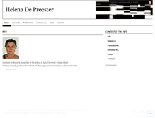 Tablet Screenshot of helenadepreester.wordpress.com