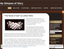 Tablet Screenshot of myglimpsesofglory.wordpress.com