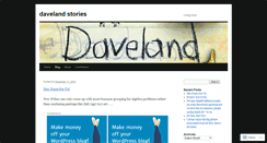 Desktop Screenshot of davelandstories.wordpress.com