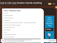Tablet Screenshot of lostinlifeloveanything.wordpress.com