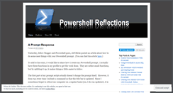 Desktop Screenshot of powershellreflections.wordpress.com