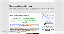 Desktop Screenshot of obatsyarafkejepitdilututherbalmujarab26.wordpress.com