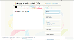 Desktop Screenshot of kreasihanduk.wordpress.com