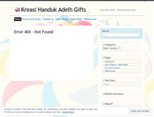 Tablet Screenshot of kreasihanduk.wordpress.com