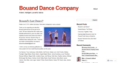 Desktop Screenshot of bouanddance.wordpress.com