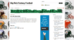 Desktop Screenshot of bigrichfantasyfootball.wordpress.com