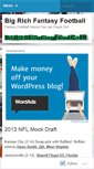 Mobile Screenshot of bigrichfantasyfootball.wordpress.com