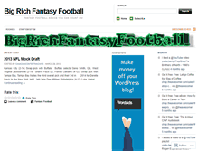 Tablet Screenshot of bigrichfantasyfootball.wordpress.com