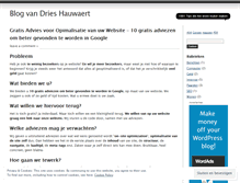 Tablet Screenshot of drieshauwaert.wordpress.com