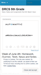 Mobile Screenshot of drcs5thgrade.wordpress.com