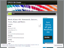 Tablet Screenshot of drcs5thgrade.wordpress.com