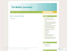 Tablet Screenshot of mobilejournalist.wordpress.com