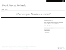 Tablet Screenshot of foodfunandfellatio.wordpress.com