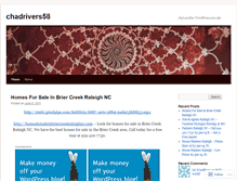 Tablet Screenshot of chadrivers58.wordpress.com
