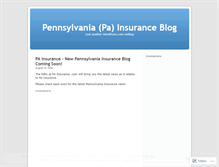 Tablet Screenshot of painsurance.wordpress.com