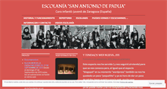 Desktop Screenshot of escolaniasanantonio.wordpress.com