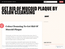 Tablet Screenshot of mucoidplaque17.wordpress.com