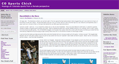 Desktop Screenshot of cosportschick.wordpress.com